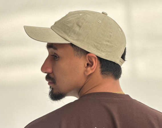 Washed beige cap